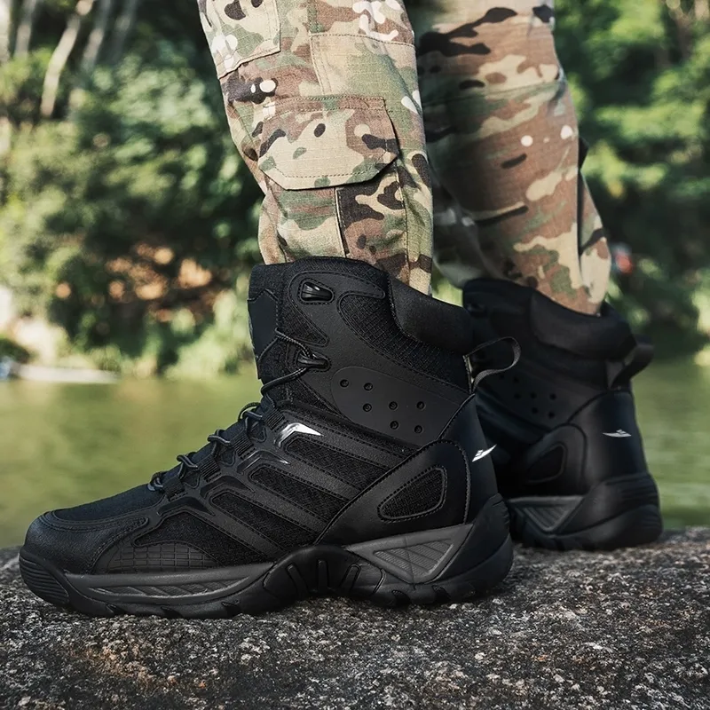 Kuding Warm Wear-Resistant Slip-Resistant Outdoor Boots Men's-1