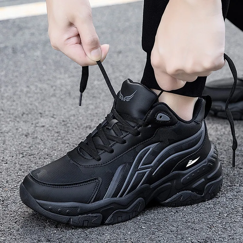 Kuding Anti-Slip And Wear-Resistant Warm Low-Top Running Shoes Men's-13