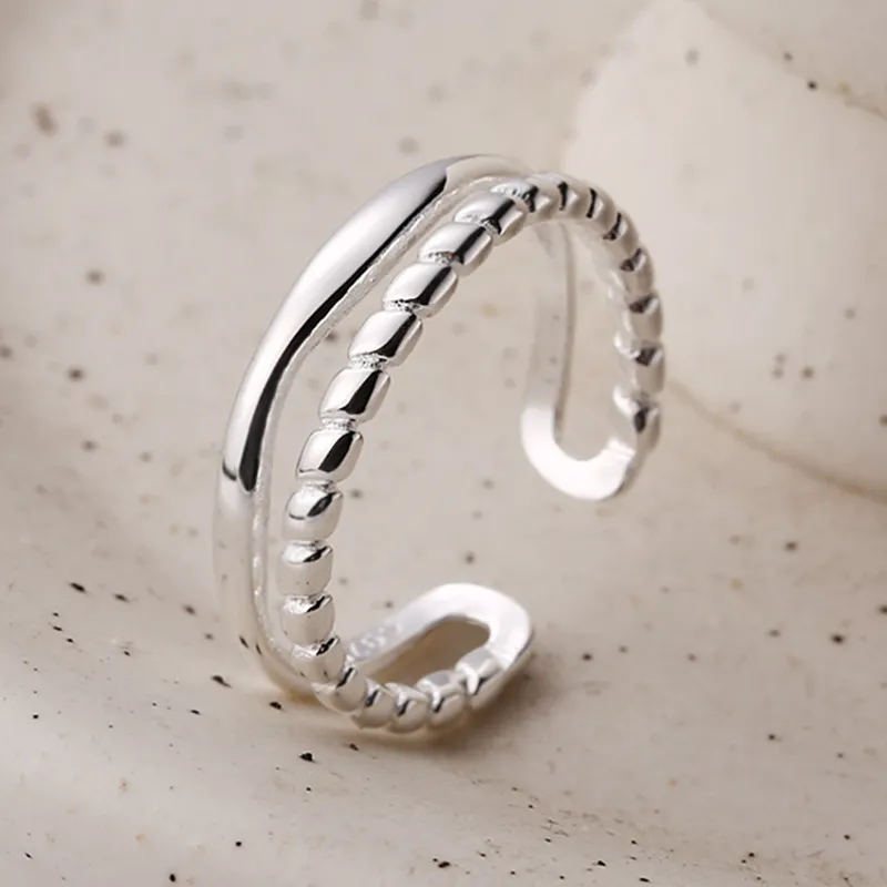 OLLBERNI 925 Sterling Silver Rings Women's-4