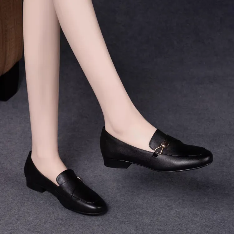 LESELE Loafers Women's Black/Khaki Brown-6