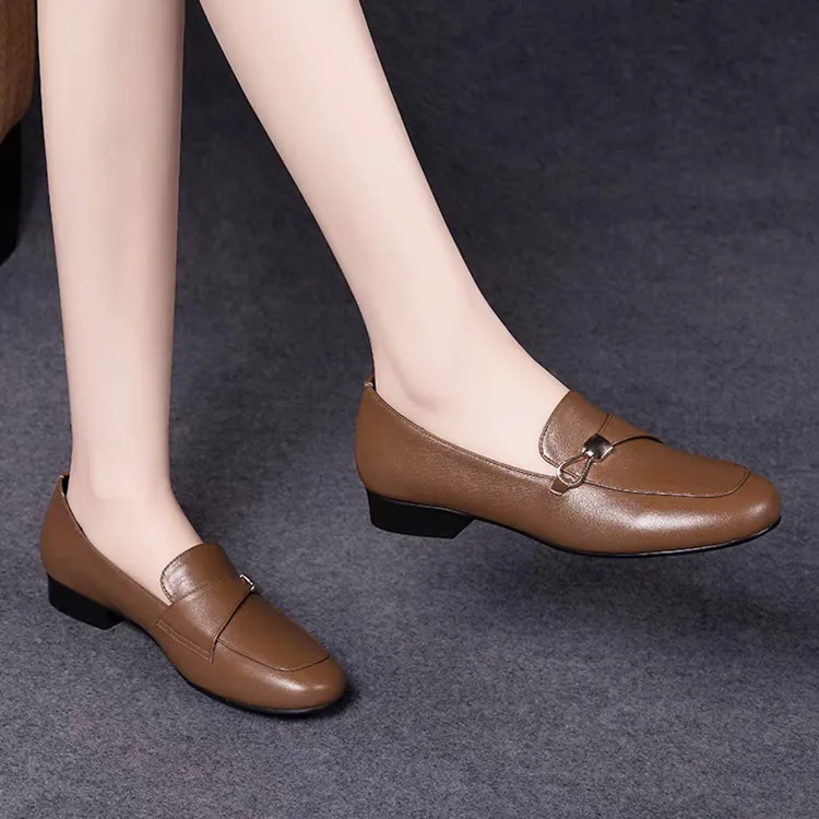 LESELE Loafers Women's Black/Khaki Brown-16