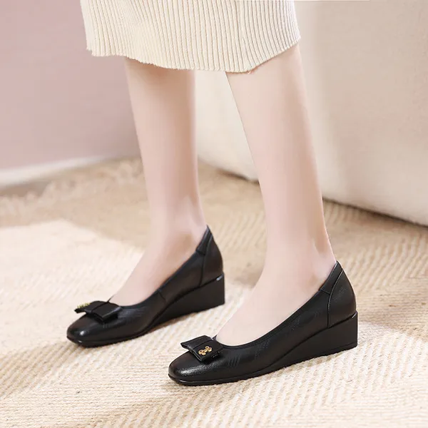 LESELE Chunky Heel High Heels 4cm Women's-6
