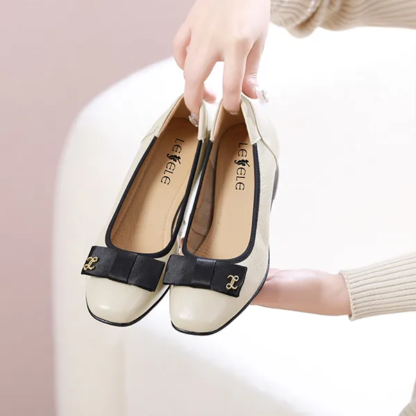 LESELE Chunky Heel High Heels 4cm Women's-15