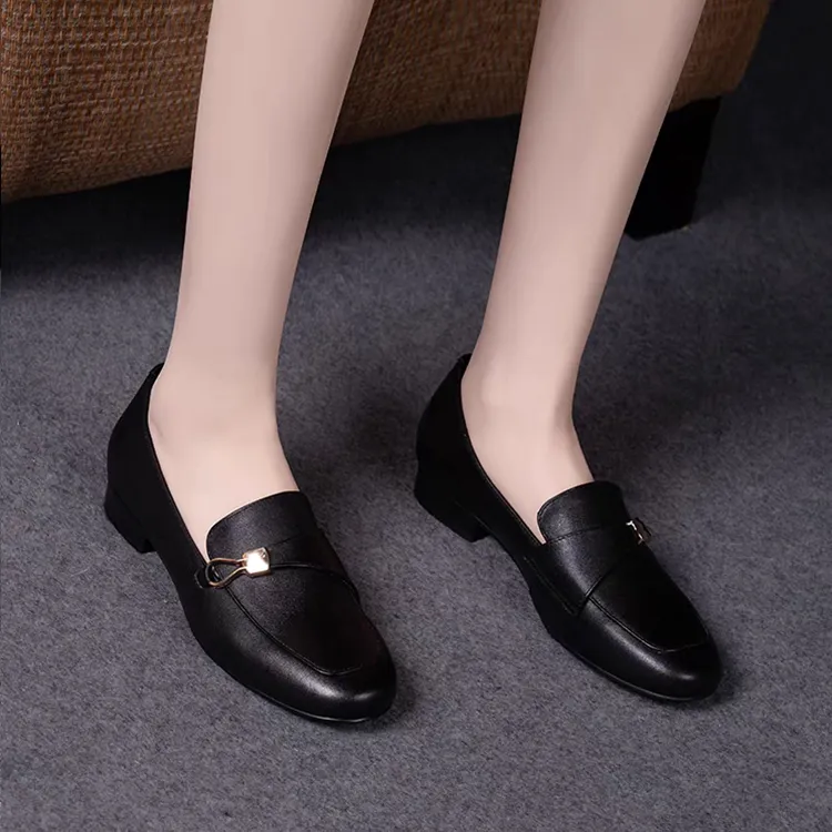 LESELE Loafers Women's Black/Khaki Brown-7