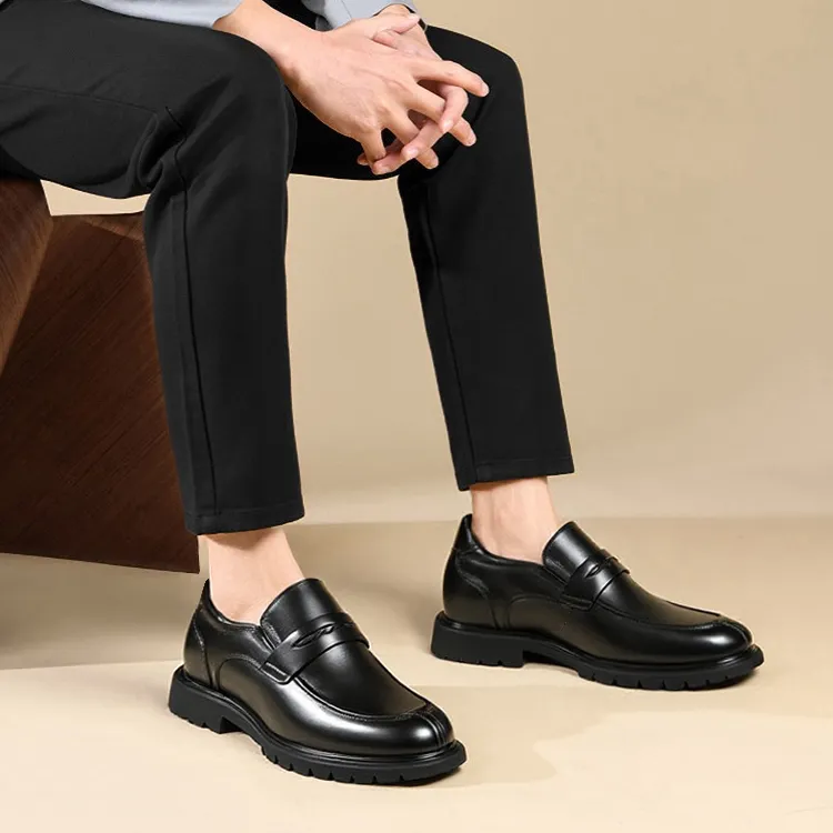 He Jinchang Dress Shoes Men's Jazz Black-4