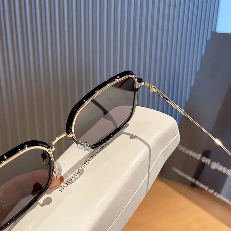 Cranta Komeia Metal Square Sunglasses Women's-2
