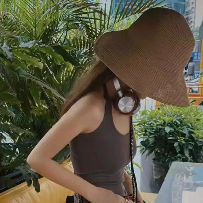 Cranta Komeia Straw Woven Sun Protection Hats Women's-2