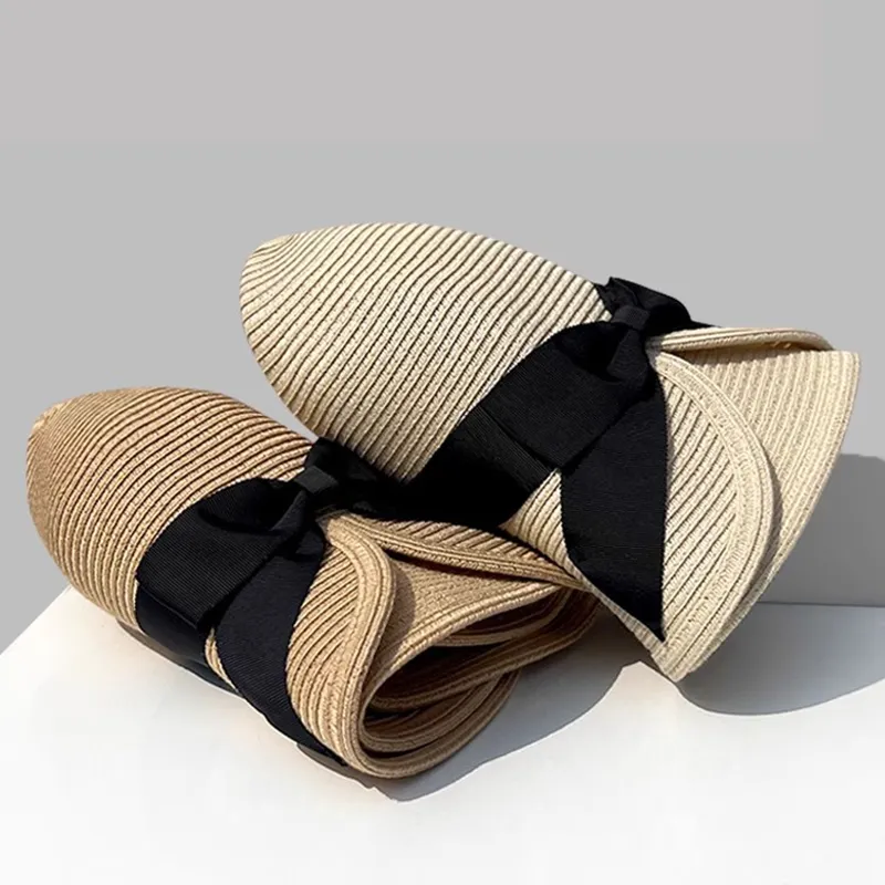 Cranta Komeia Straw Woven Sun Protection Hats Women's-4