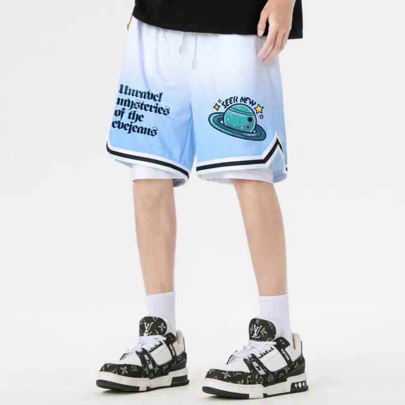 Yiwen Basketball Shorts Unisex-16