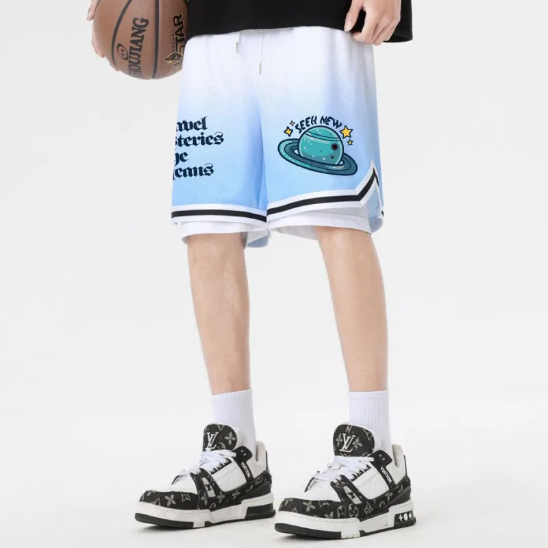 Yiwen Basketball Shorts Unisex-14