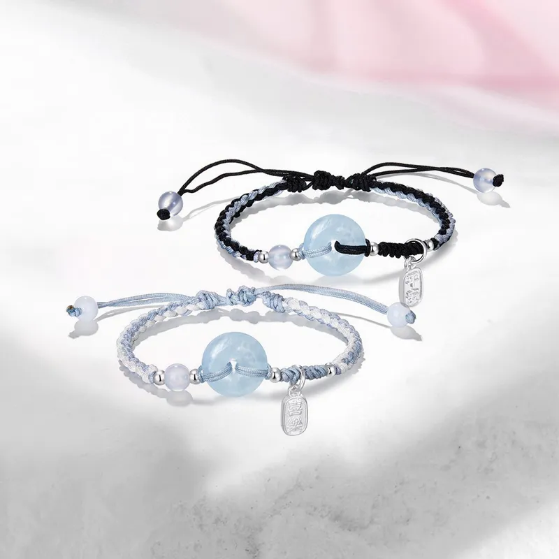 YOASOBI Colored Glaze Jade Bracelets Unisex-1