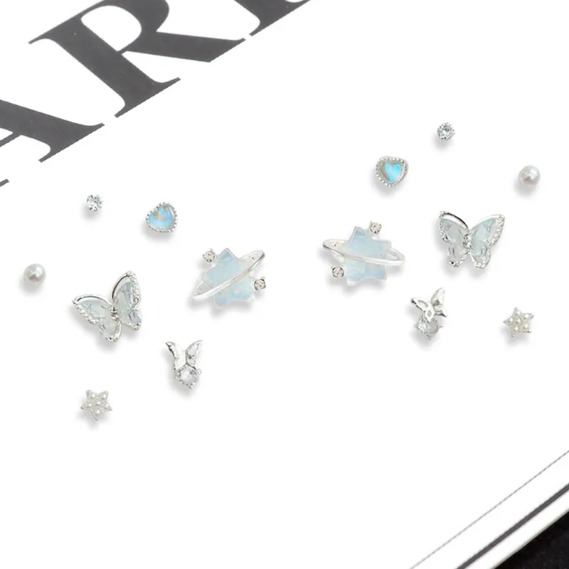 YOASOBI Alloy Stud Earrings Women's-2