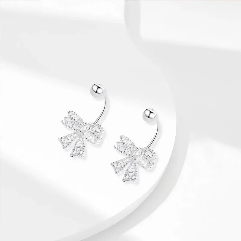 YOASOBI 925 Silver Needles Stud Earrings Women's-3