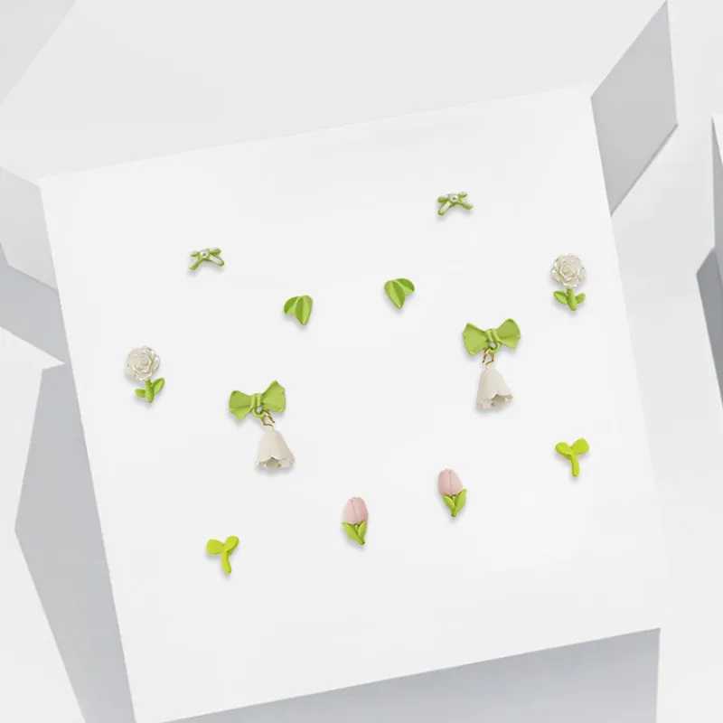 YOASOBI Alloy Stud Earrings Women's-2
