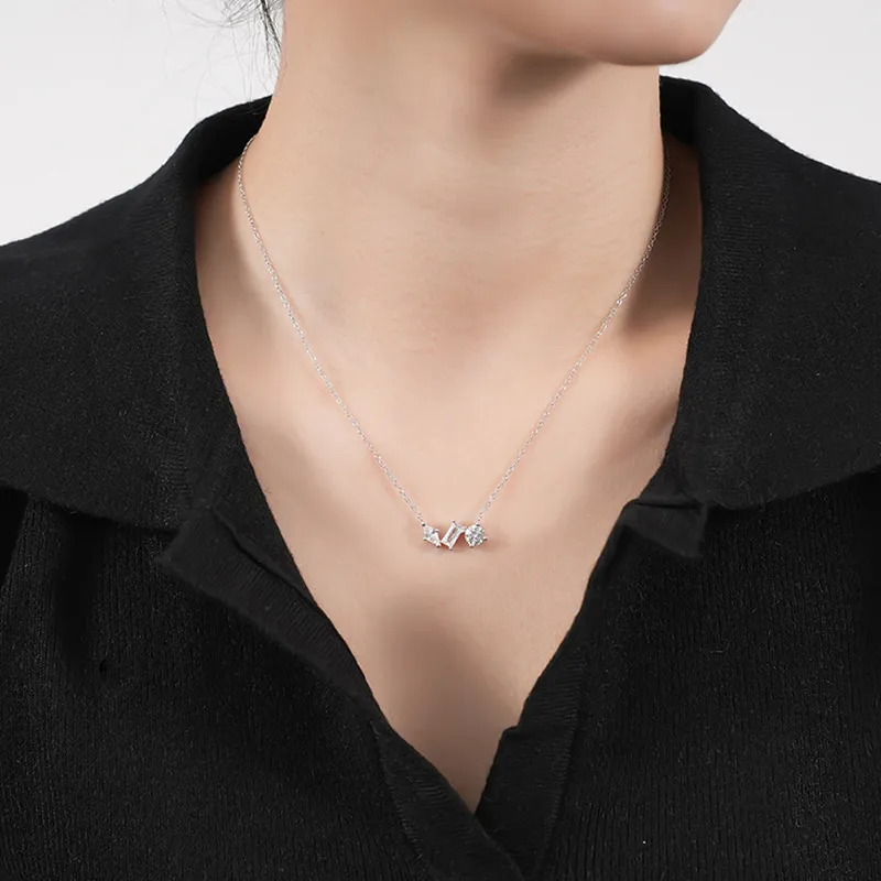 YOASOBI 925 Silver Zircon Necklaces Women's-1