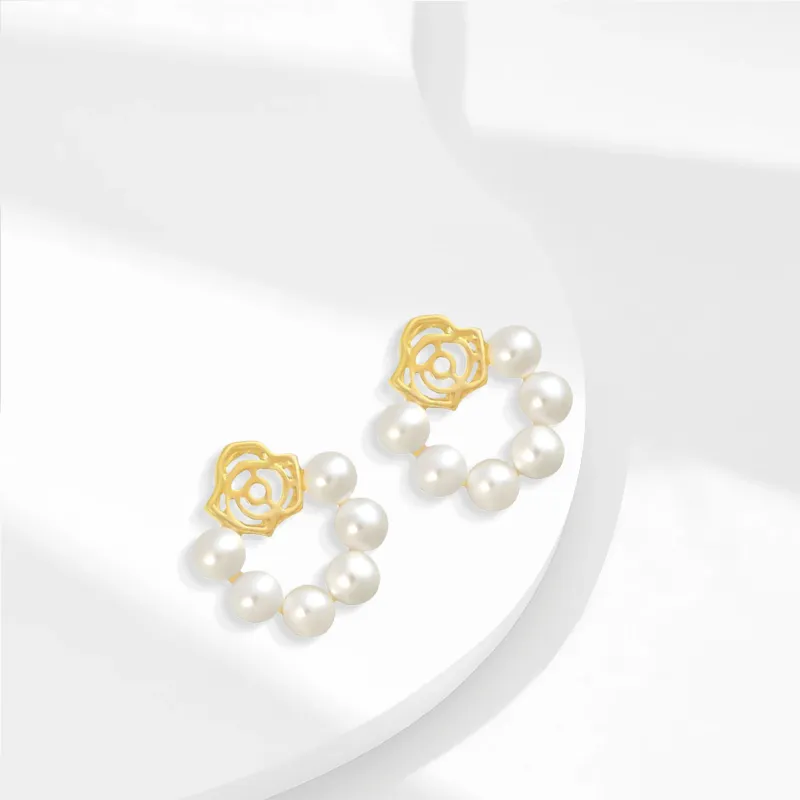 YOASOBI Alloy Stud Earrings Women's-3