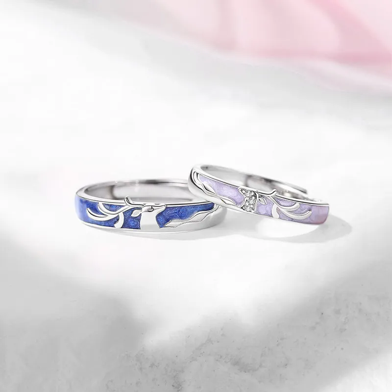 YOASOBI Pure Silver 999 Sterling Silver Rings Unisex-4