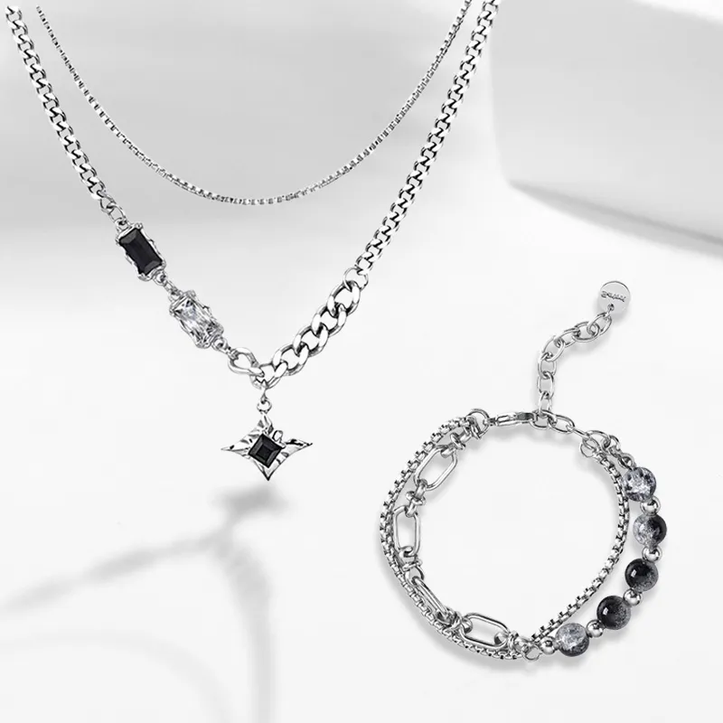 YOASOBI Titanium Steel Necklaces Unisex-1