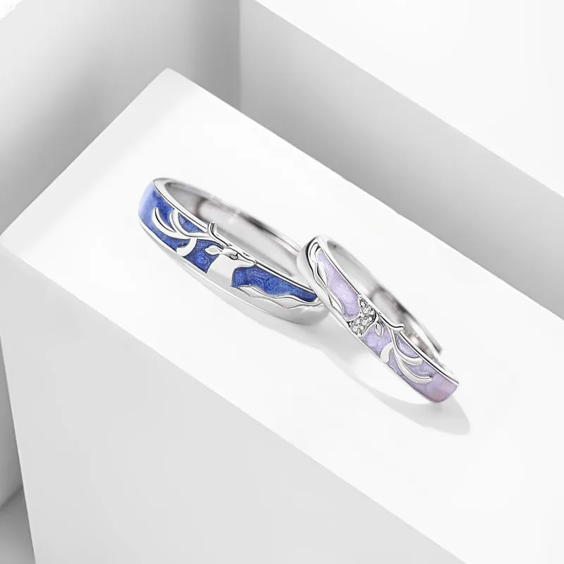YOASOBI Pure Silver 999 Sterling Silver Rings Unisex-3