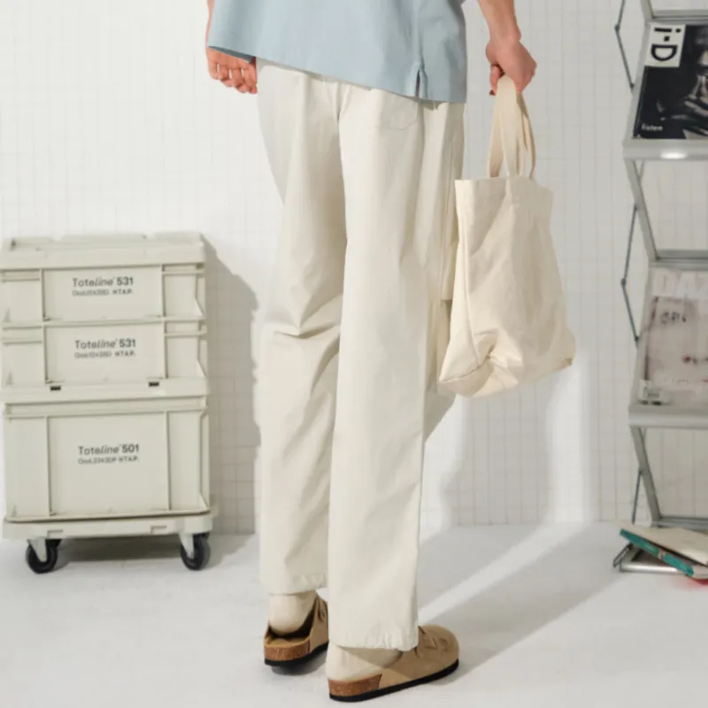 JIPIAO Cargo Pants Unisex White Sand-2