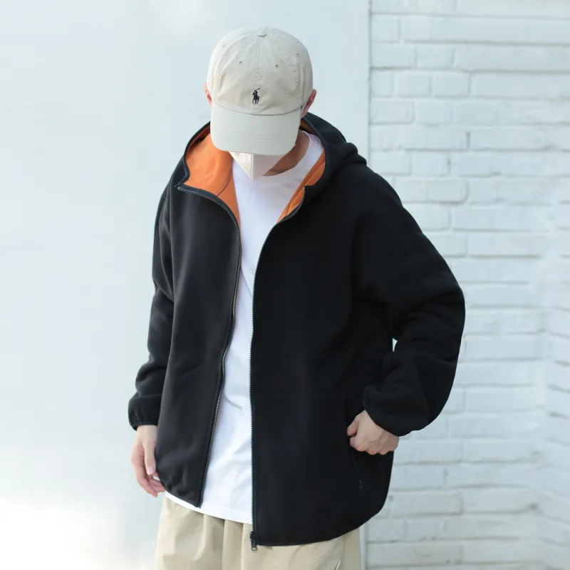 JIPIAO Sweatshirts Unisex Black/Orange-4
