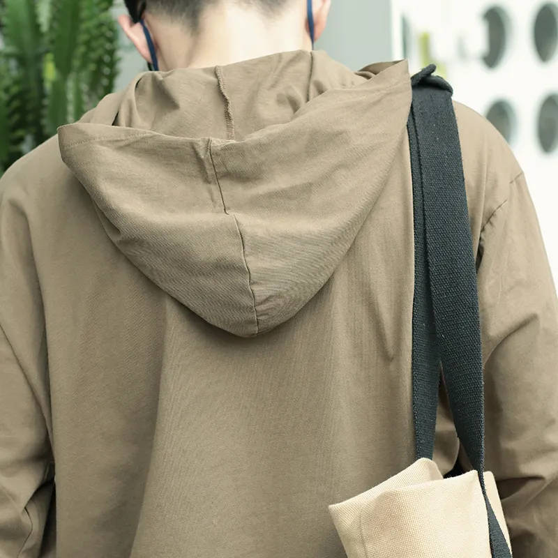 JIPIAO T Shirts Unisex Dark Khaki-4
