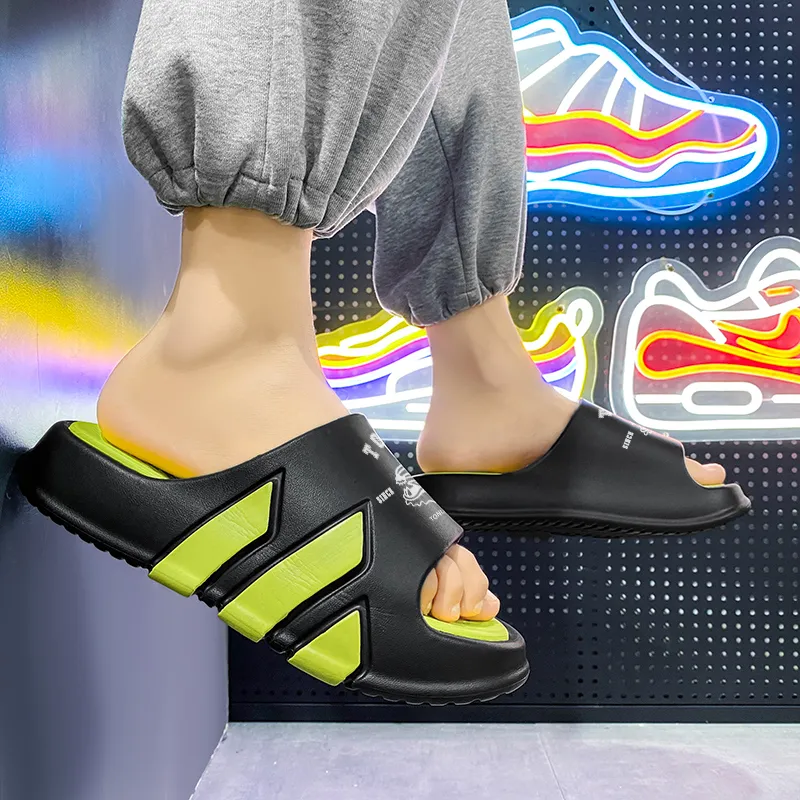 Tonlion Graffiti Slip Resistant Abrasion Resistant Slide Slippers Unisex-5