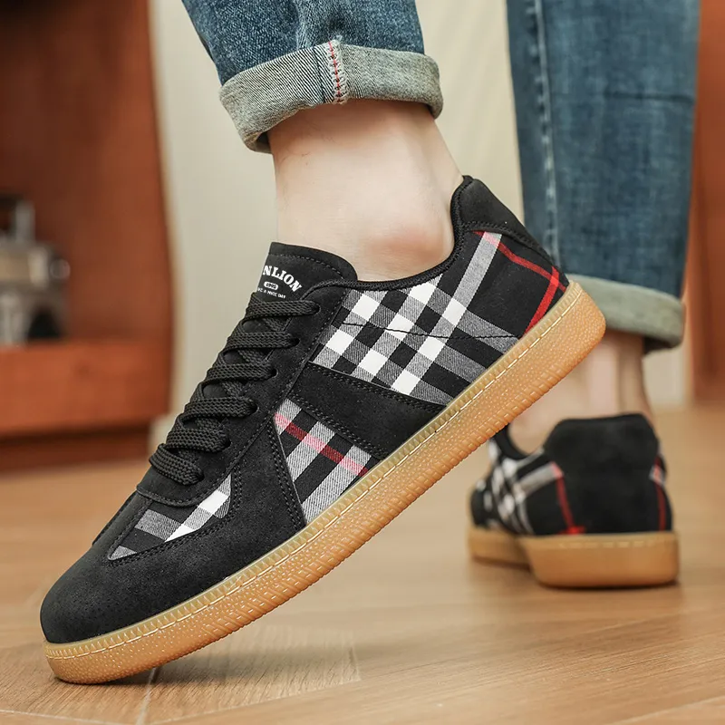 Tonlion Coverage Slip Resistant Lightweight Breathable Low Top Skateboard Shoes Men's-7