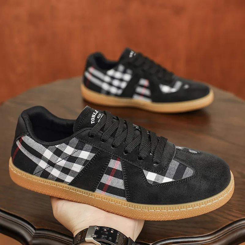 Tonlion Coverage Slip Resistant Lightweight Breathable Low Top Skateboard Shoes Men's-6