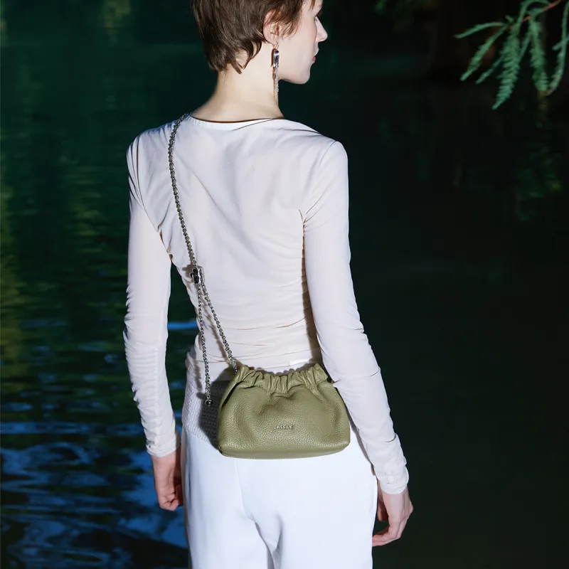 CASSILE Cow Leather Purse, Crossbody Bag, Small Bag, One Shoulder Bag Small Size Women's Multicolor-15