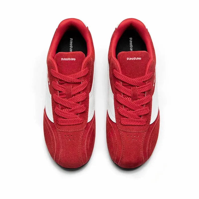 PIYOPIYO Low Top Skateboard Shoes Women's Red-6