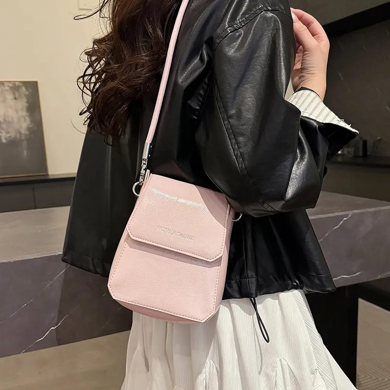 SEVENMOONS PU Crossbody Bag Women's Ecru/Black/Dark Brown/Light Blue/Pink-14