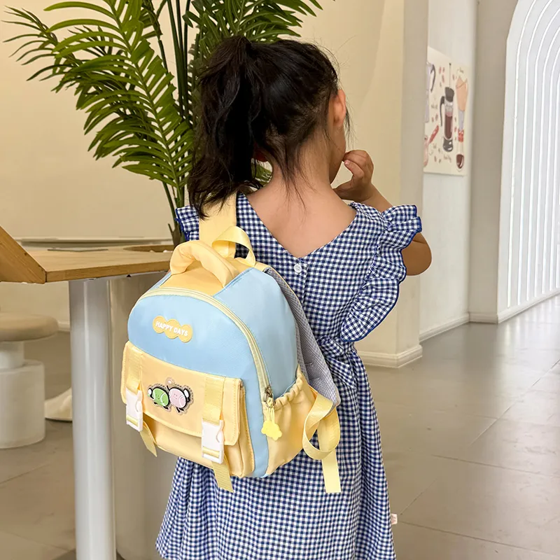 SEVENMOONS Oxford Backpack Kids' Pink/Yellow/Purple/Blue-4
