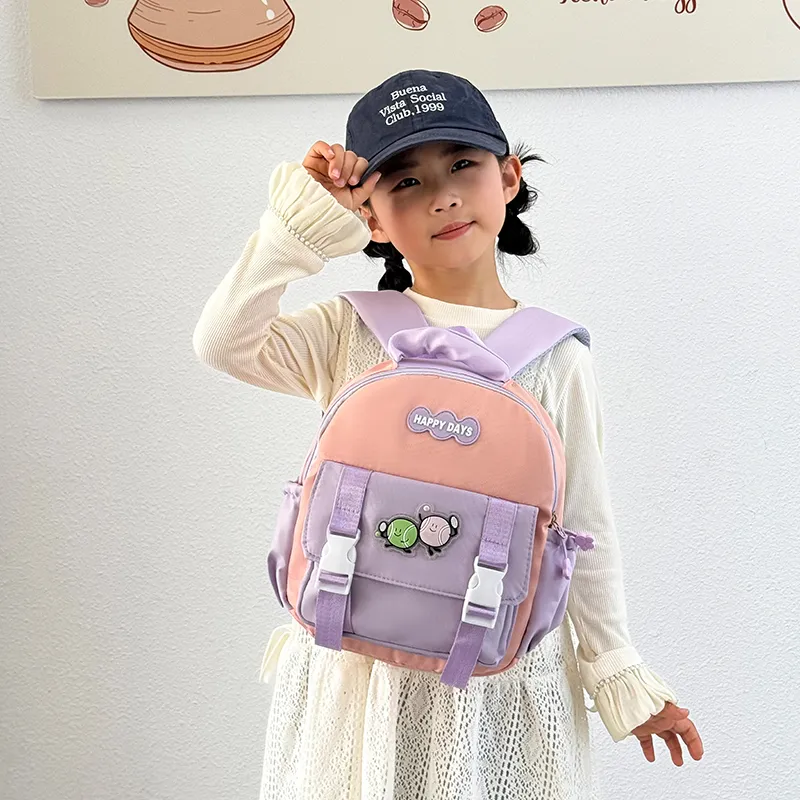 SEVENMOONS Oxford Backpack Kids' Pink/Yellow/Purple/Blue-1