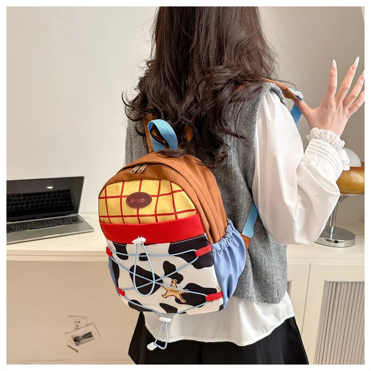 SEVENMOONS Nylon Fabric Backpack Regular Kids' Multicolor-8