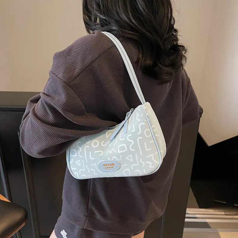 SEVENMOONS PU Shoulder Bag Women's Purple/Blue/Pink/Ecru-4