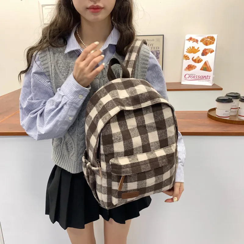 SEVENMOONS Canvas Backpack Unisex Multicolor-13