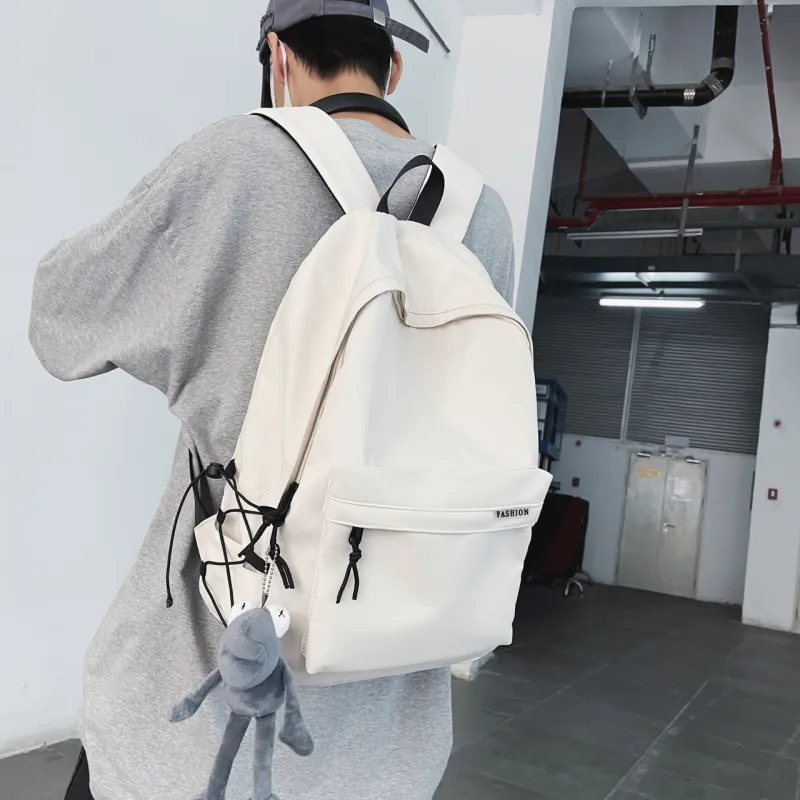 SEVENMOONS Nylon Backpack Unisex Ecru/Blue/Black/Burgundy-20