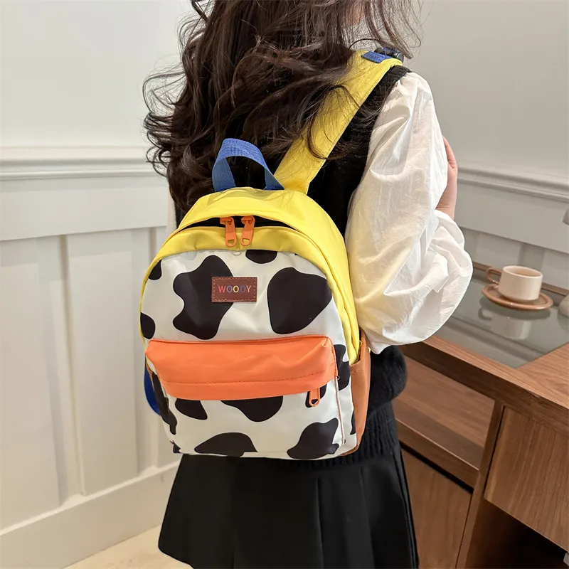 SEVENMOONS Nylon Fabric Backpack Regular Kids' Multicolor-11