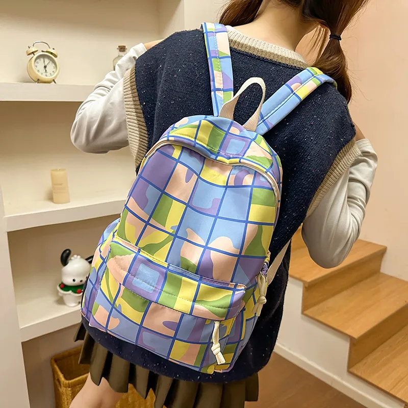 SEVENMOONS Nylon Backpack Unisex Multicolor-7