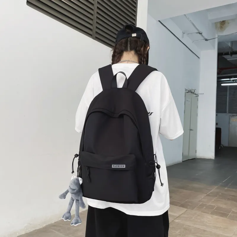 SEVENMOONS Nylon Backpack Unisex Ecru/Blue/Black/Burgundy-1