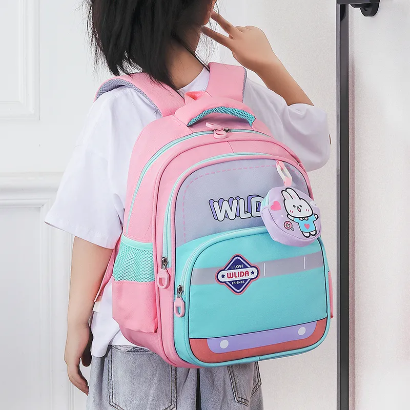 SEVENMOONS Oxford Student Bag Kids' Multicolor-4