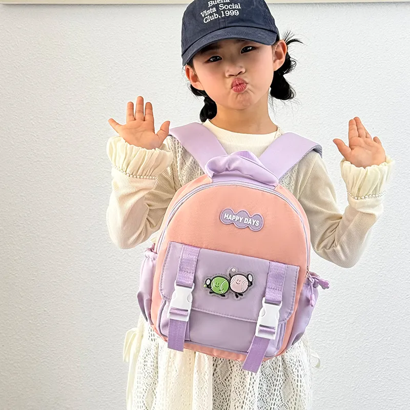 SEVENMOONS Oxford Backpack Kids' Pink/Yellow/Purple/Blue-2