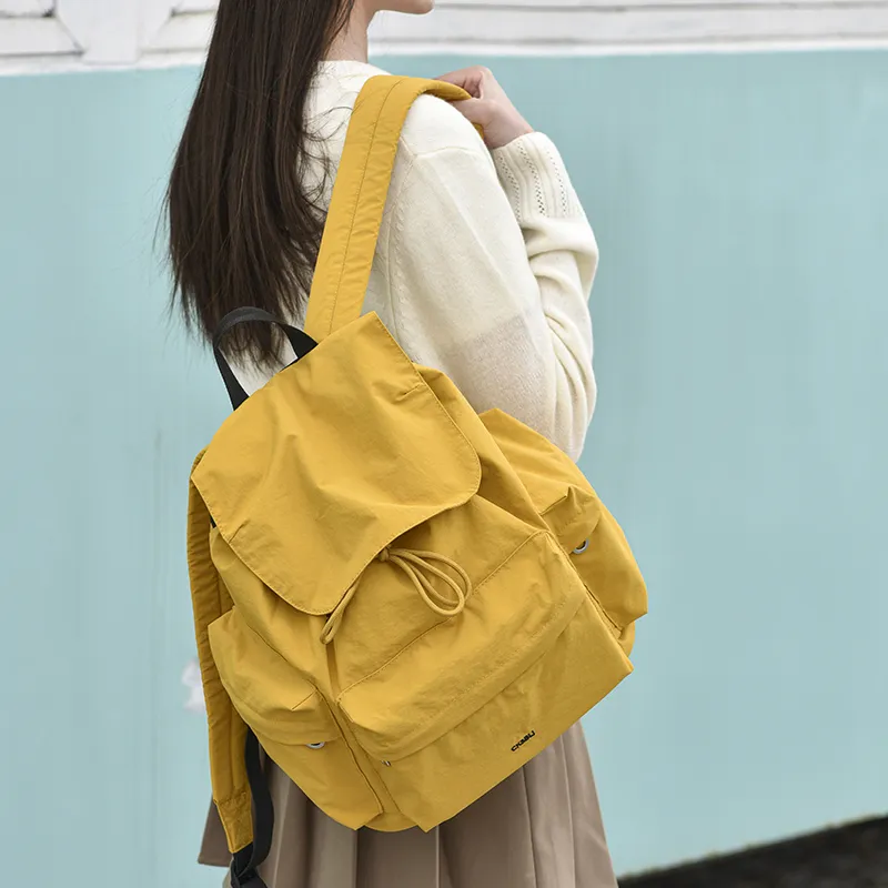 SEVENMOONS Nylon Fabric Backpack Unisex Multicolor-8