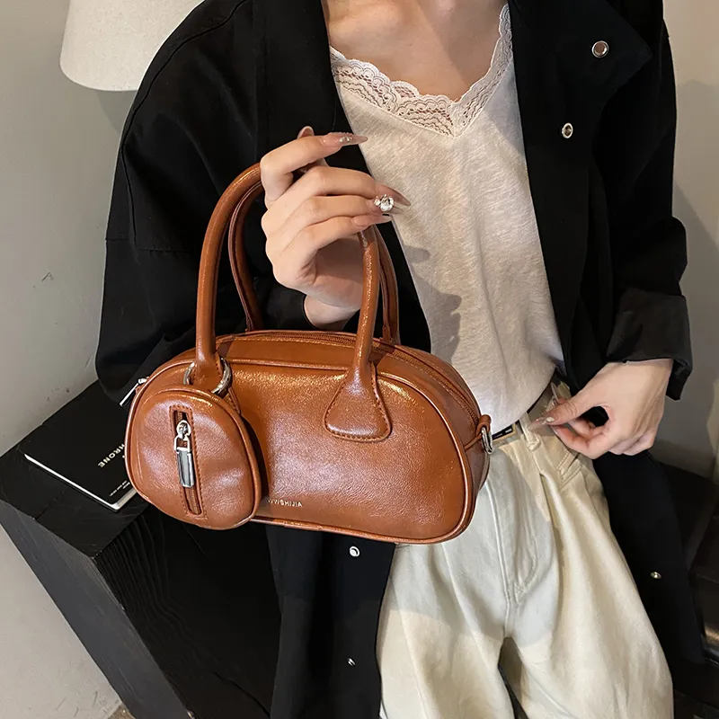 SEVENMOONS PU Shoulder Bag, Crossbody Bag, Handbag Regular Women's Black/Burgundy/Coffee/Brown-10