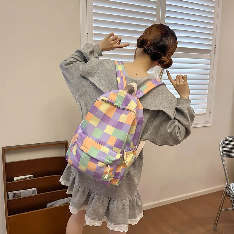 SEVENMOONS Nylon Backpack Unisex Multicolor-4
