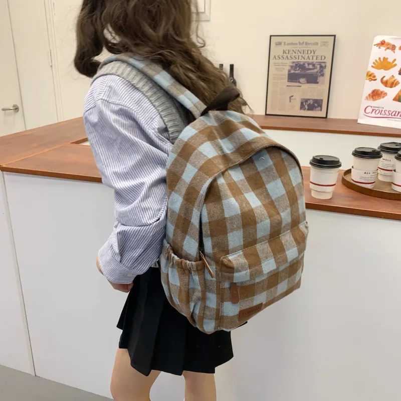 SEVENMOONS Canvas Backpack Unisex Multicolor-11