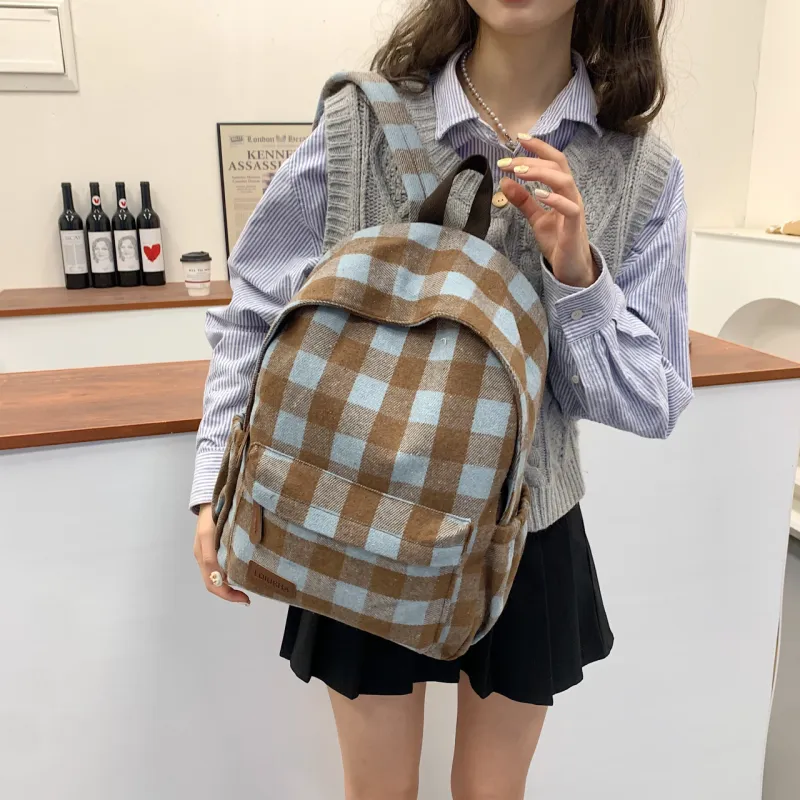 SEVENMOONS Canvas Backpack Unisex Multicolor-10