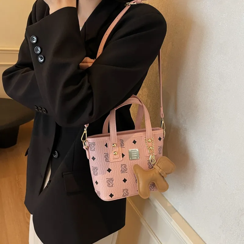 SEVENMOONS PU Handbag Regular Women's Ecru/Black/Pink/Coffee-8