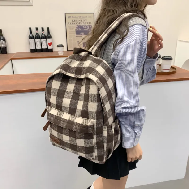 SEVENMOONS Canvas Backpack Unisex Multicolor-14